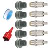 5 pcs Abreuvoirs automatiques en acier inoxydable pour porcs avec foret pour une installation et un entretien faciles, usage agricole