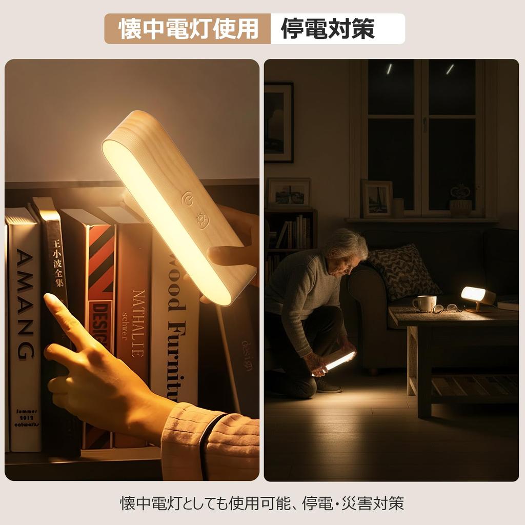 Hensam LED Bracket Light, No Installation Required, Dimmable, Color Temperature Adjustable, 5000mAh Type-C Rechargeable Wall Light, Indirect Lighting