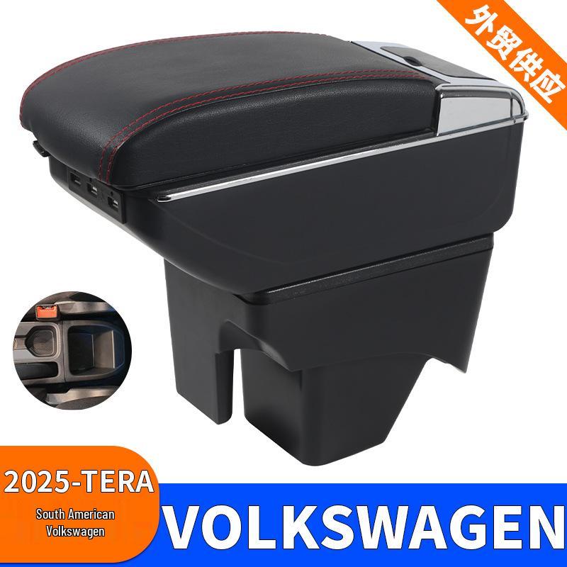Volkswagen TERA 2025 Center Console Storage: No-Drill, Uses Original Car Space, Ideal for South American Models
