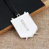 Anime Attack on Titan alloy Necklace figure Toys Wings of Liberty Shingeki No Kyojin Leather Chain Gold Color Pendant gift