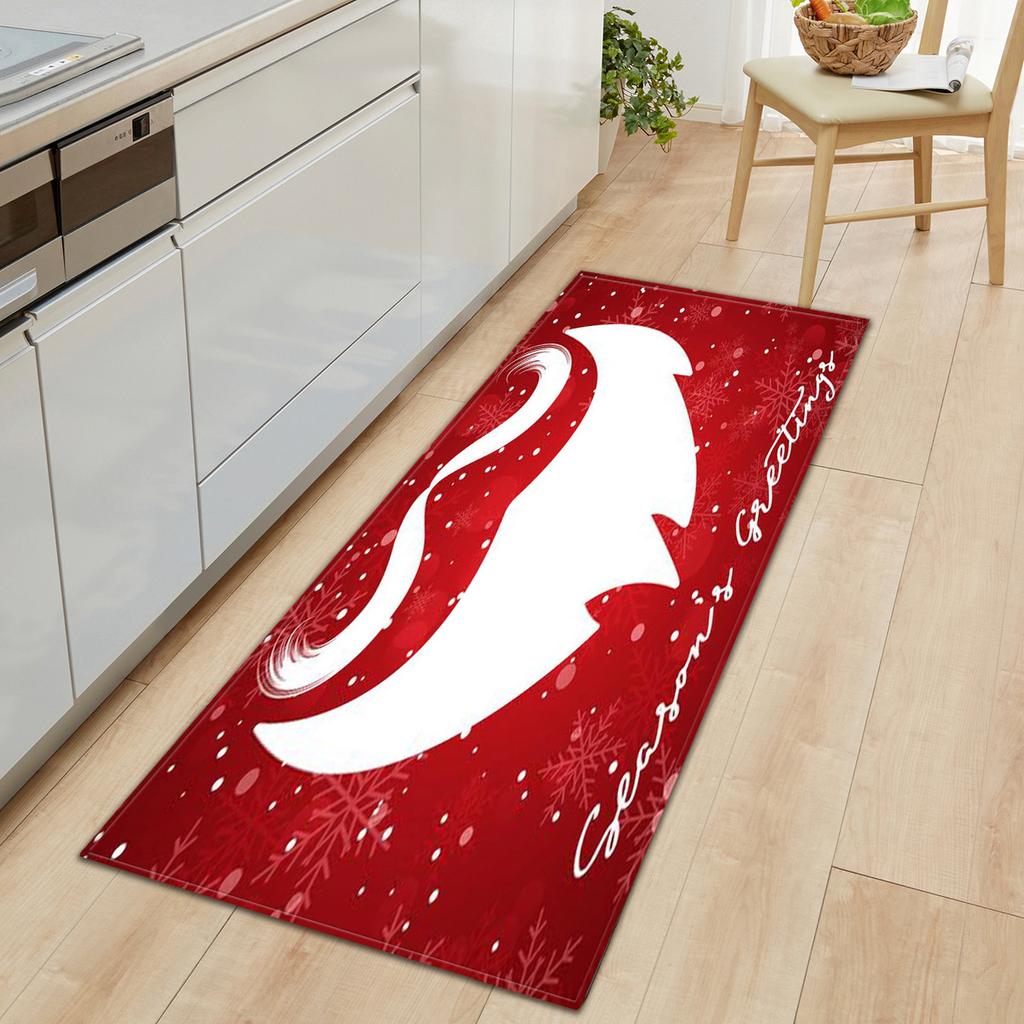 Christmas Kitchen Sand Carpet Doormat Long Floor Mat