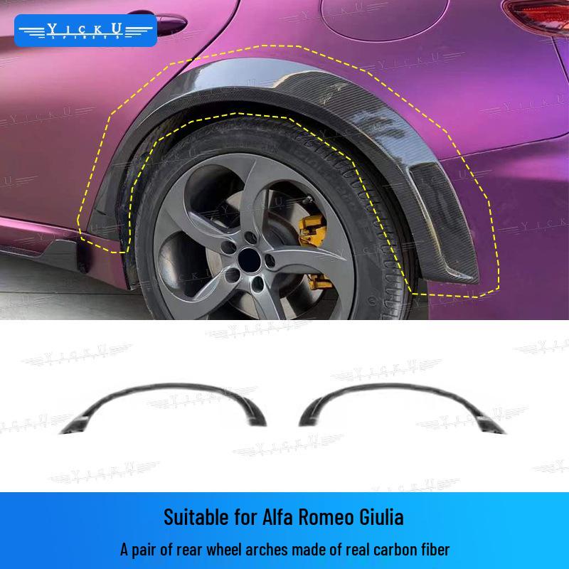 Carbon Fiber Body Kit for Alfa Romeo Giulia GTAM: Front & Rear Bumpers, Fender Flares, Hood, Rear Spoiler, Side Skirts