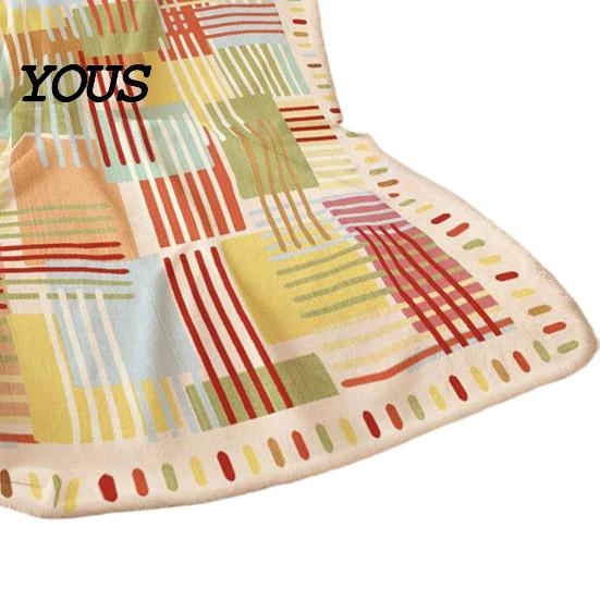 Skin-friendly Nap Blanket for Air-Conditioned Rooms, Lightweight Flannel Throw Blanket, Double-Sided Soft Anti-Static Cozy Shawl Home Office