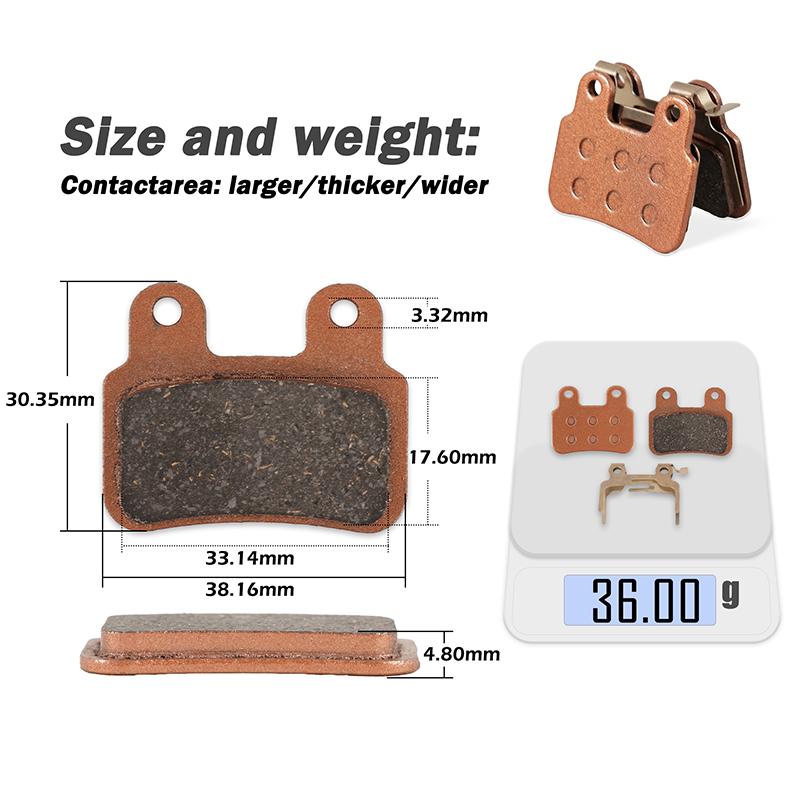 Ebike Disc Brake Pads For Xd-Klbs-Dots Brake Calipers Pads Electric Bike Disc Brake Pads For Xod Brake Calipers