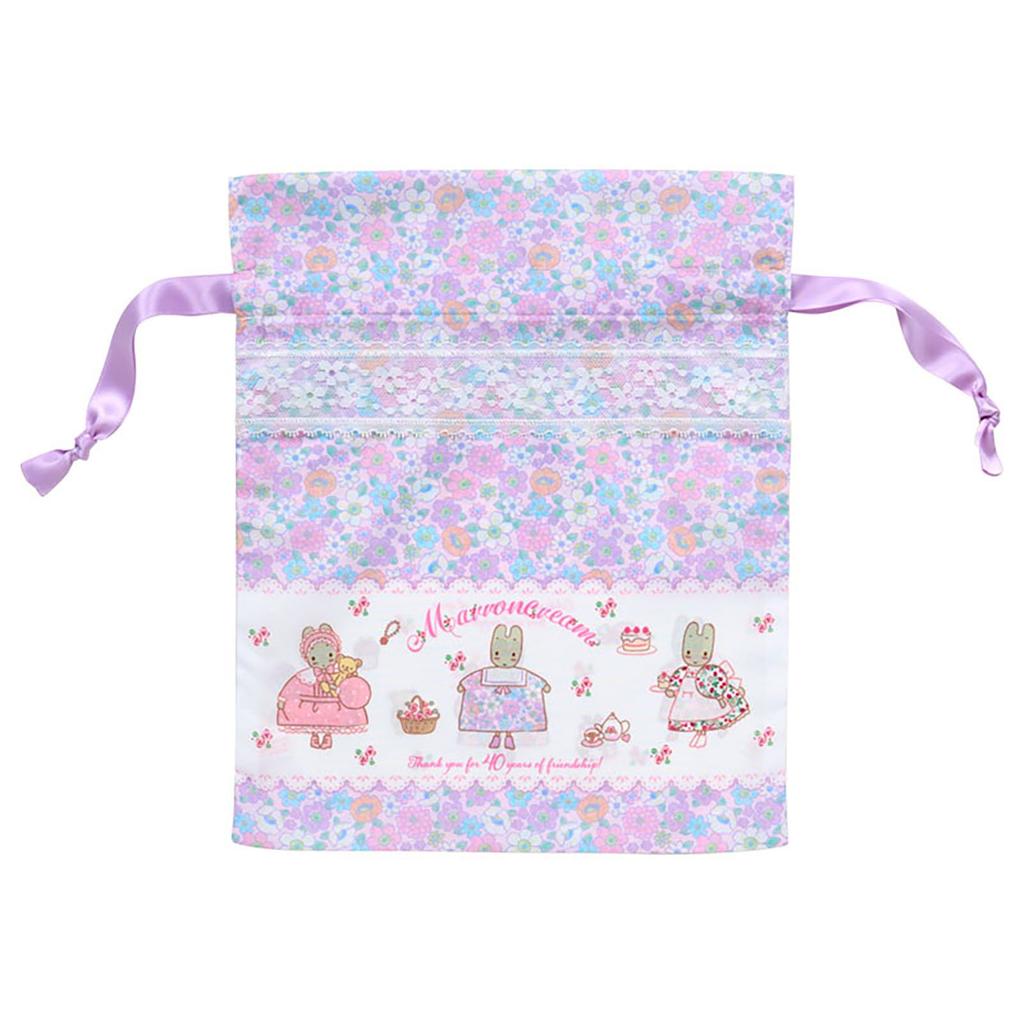 Sanrio Drawstring Bag Set of 2 Cream Fashion Marron Cream 232360 (SANRIO) (Marron Show)