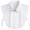 Detachable Cotton Lapel Shirt Fake Collar Solid Color False Blouse Neckwear Vintage Lace Lapel Blouse Top Clothing Accessories