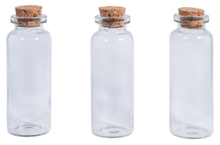 Rayher hobby - 46295000 - Rayher Flacon de verre avec couvercle en liege - 2, 3cm - Transparent