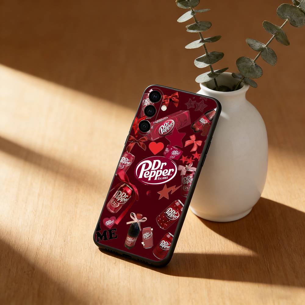 

Cherry Drink Dr Pepper suger Phone Case For Samsung Galaxy A20,21s,22,31,32,52,53,72,73,80,91 Soft Black Shell Samsung a21s