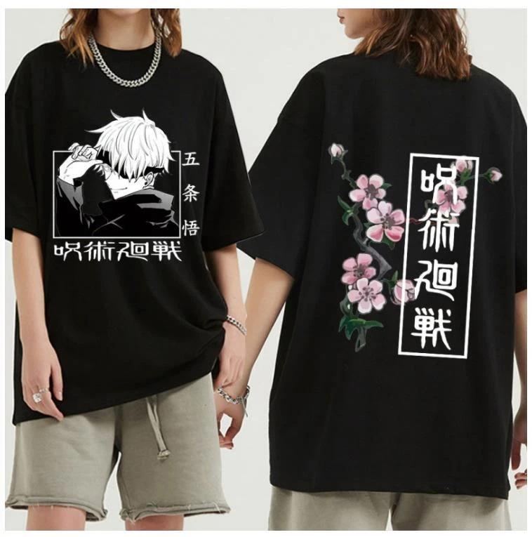 Jujutsu Kaisen Cosplay Anime Manga Sports T-Shirt Tee Black Polyester 2XL