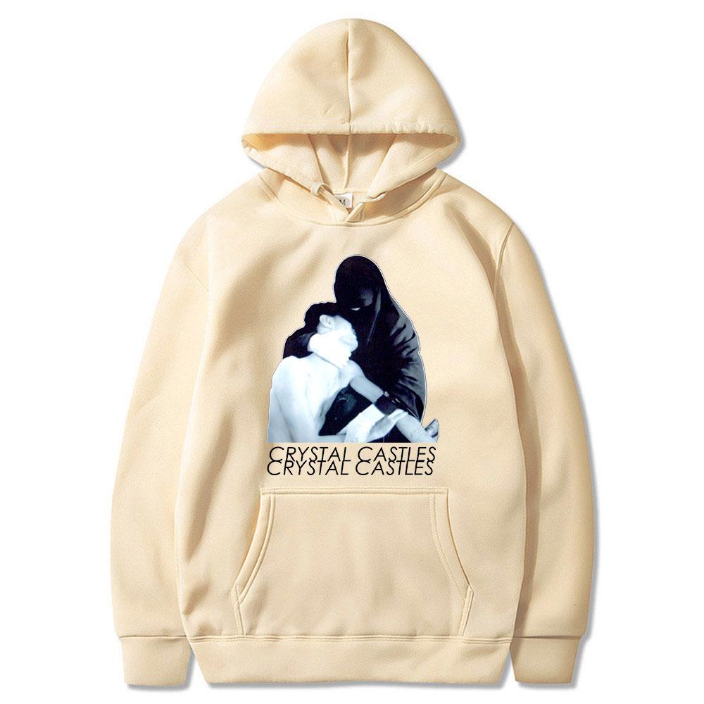 2023 Crystal Castles Printed Hoodies Hip Hop Sweatshirts Long Sleeve Pullover Loose Casual Streetwear for Unisex and Women Hoodie