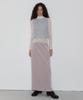 Obeodyupeulleeo Velvet Long Skirt_Silver