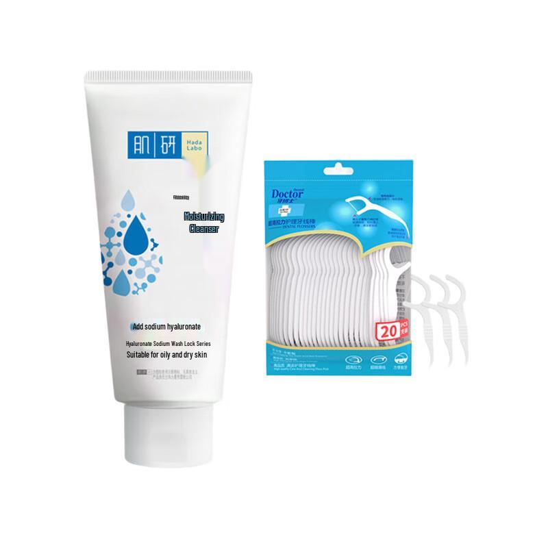 Dr. Ya Dental Floss Picks & Hada Labo Cleansing Milk Bundle