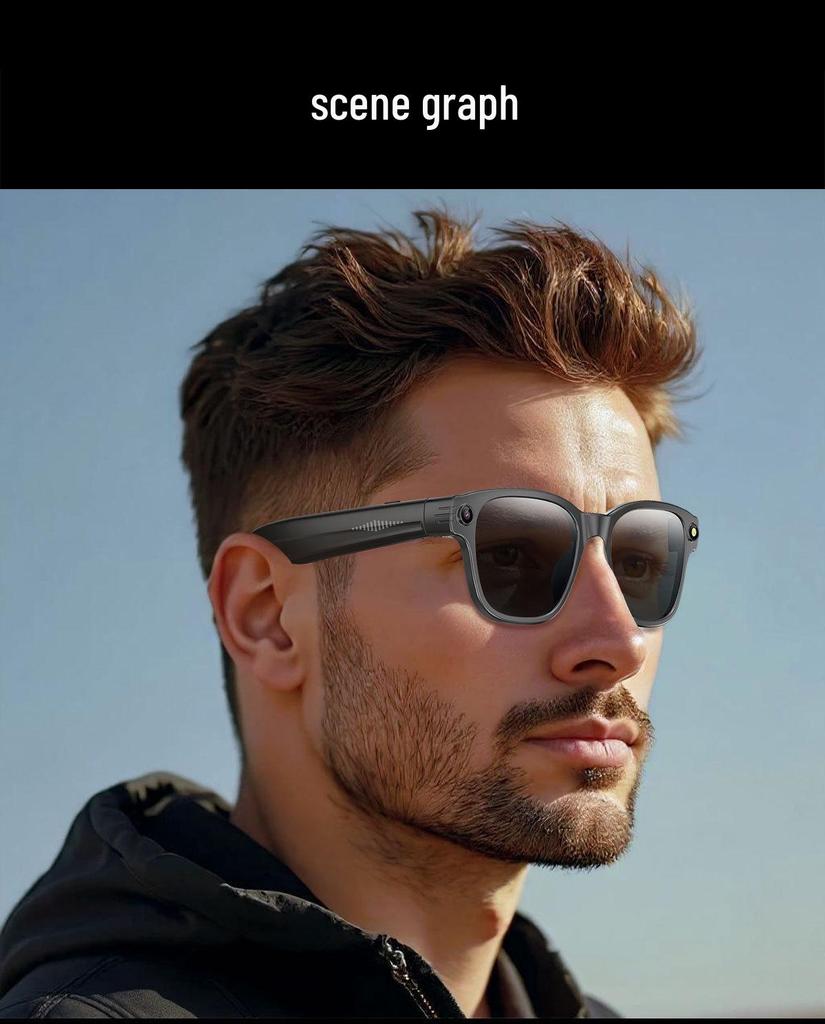 AI Translation Smart Glasses: 800W HD, Real-Time Translation, Photo Capture & Object Recognition