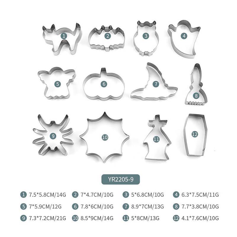 Halloween Stainless Steel Cookie Cutter Set