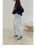 YOJIA Girls' Stylish Loose Straight-Leg Sweatpants for Spring and Autumn 2026