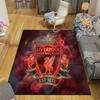 Liverpool Flannel Pattern Square Carpet,Area Rug,Carpet Rug for Living Room Bedroom Sofa Playroom Decor,Non-slip Floor Mat