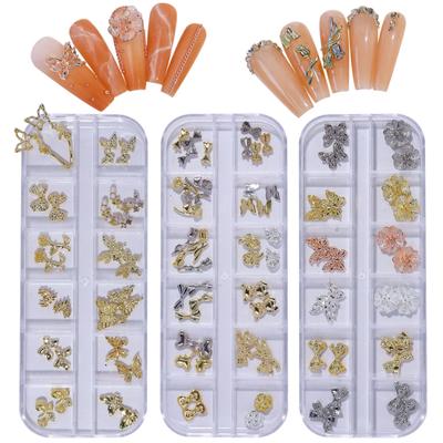 Décor délicat pour Nail Art, décoration en métal tridimensionnel