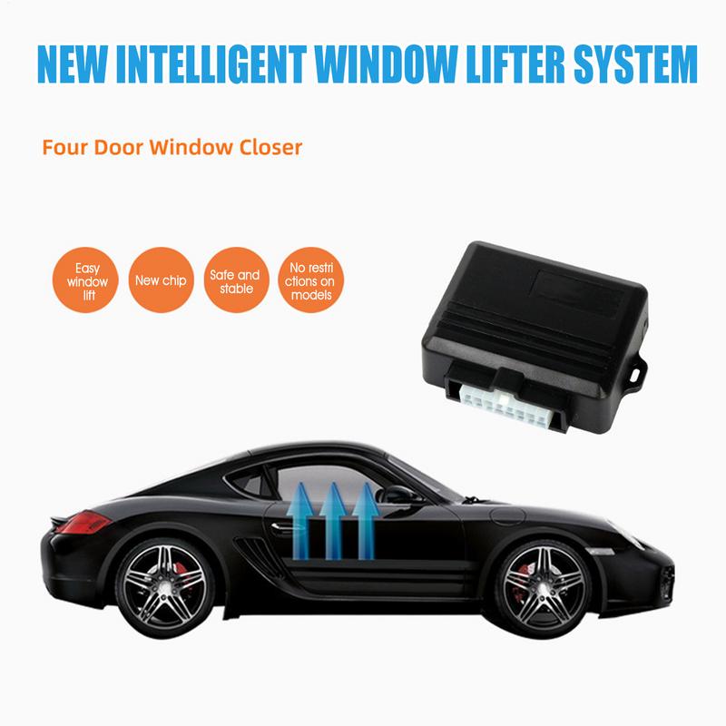 12V Auto Window Closer Module 4-Door Automatic Closing System Anti-Pinch Protection Window Lock Actuator For Car Truck SUV