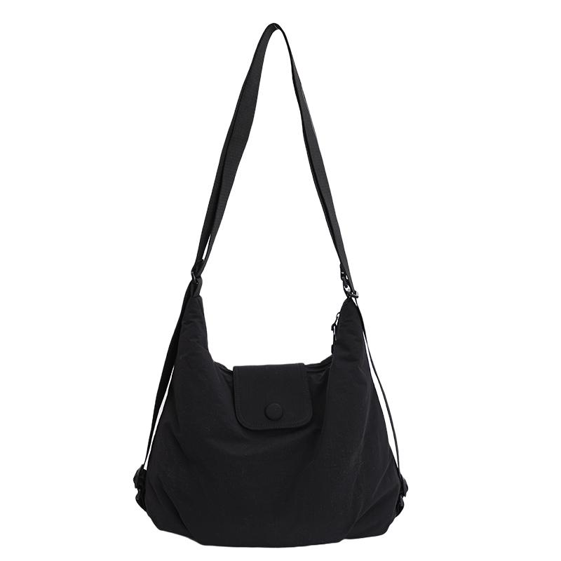 

Women s Shoulder Bag Large Capacity Solid Color Underarm Bag чорний