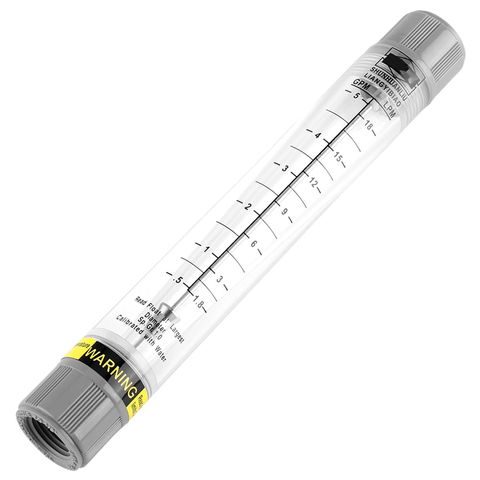 

Tube Type Flow Meter for Liquid Pipeline Flowmeter 0.5‑5 GPM 1.8‑18 LPM