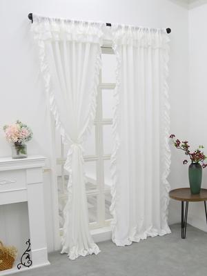 Weiße glatte Samt-Doppelhut-Vorhänge, Dekoration für Wohnzimmer- und Schlafzimmerfenster, Weiße Vorhänge für Hochzeiten, Versammlungen