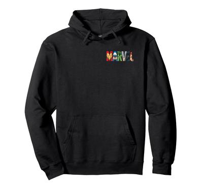 Marvel Logo Avengers Iron Man Captain America Black Panther Hoodie
