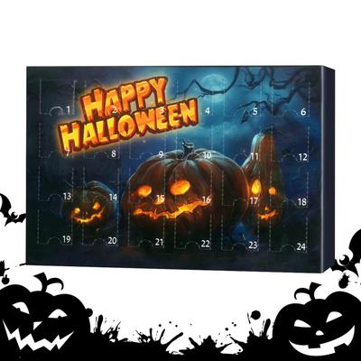 Countdown Calendar Halloween Horror Collectibles Advent For Halloween Scary Figurines 24-day Countdown Calendar For Fireplace