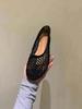 Round head woven hollow flat bottom shallow mouth single shoes Mary Jane women's shoes 2025 Korean version spring and summer new comfortable sandals