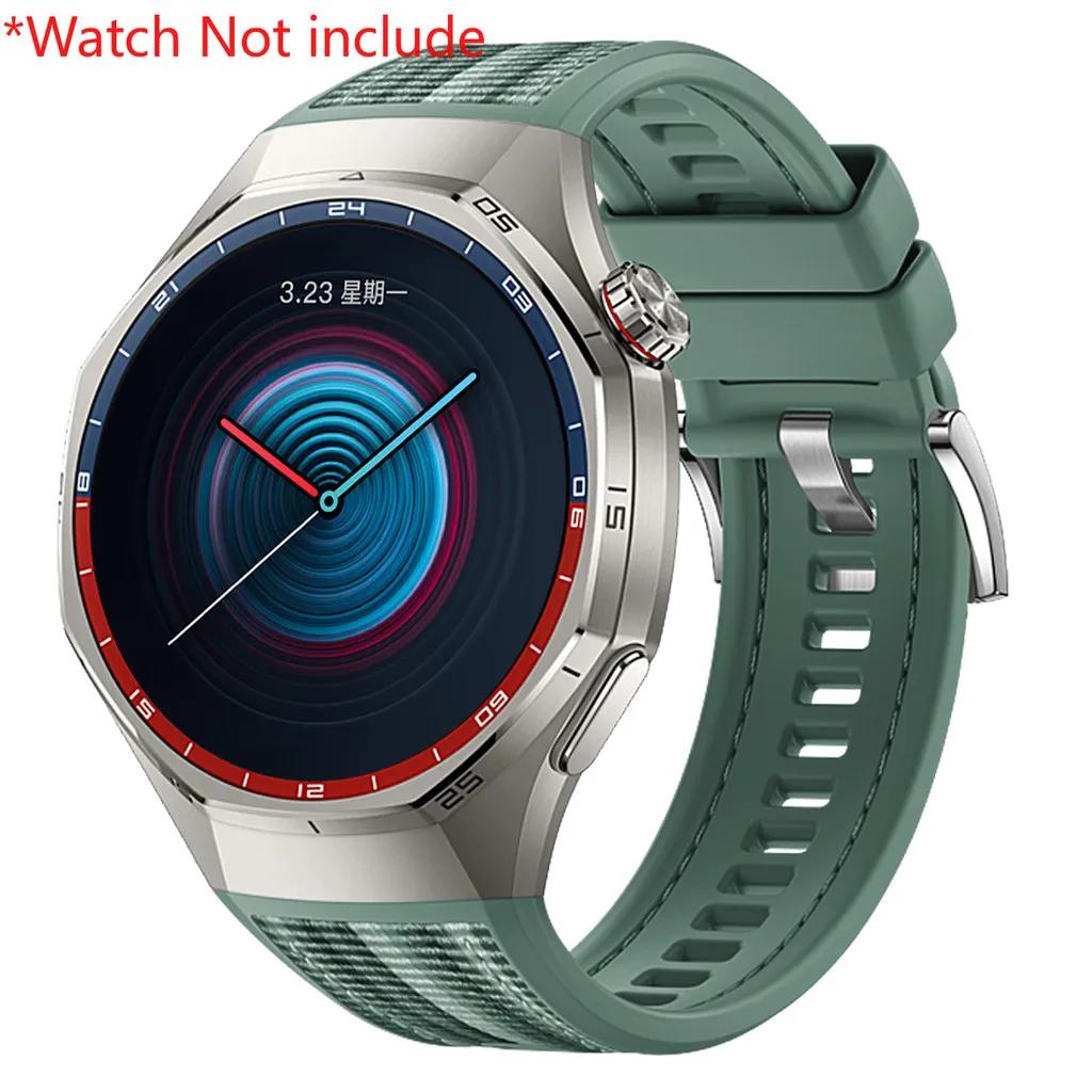 No Gaps Luxury Silicone Nylon Strap for Huawei Watch GT 6 Pro Rubber Bracelet for Huawei Watch GT6 Pro Specialized Watch Strap
