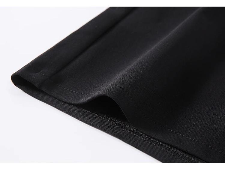 Women's High-Waisted Sexy Black Shorts - Slimming Korean Style, Petite Fit, Polyester, Spring/Summer Collection.