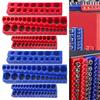 Magnetic Socket Organizer Set Socket Holder 1/4" 3/8" 1/2" Sockets Holds 141 Pieces Magnetic Sockets Trays SAE Professional Tool