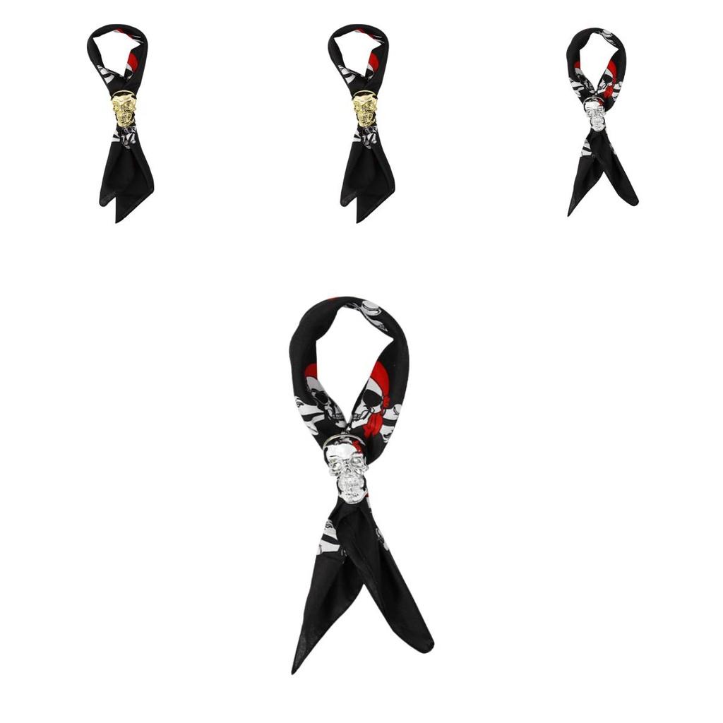 Halloween Skull Artwork Extra Neck Tie Dress-up Prop For Kids' Makeup Costume