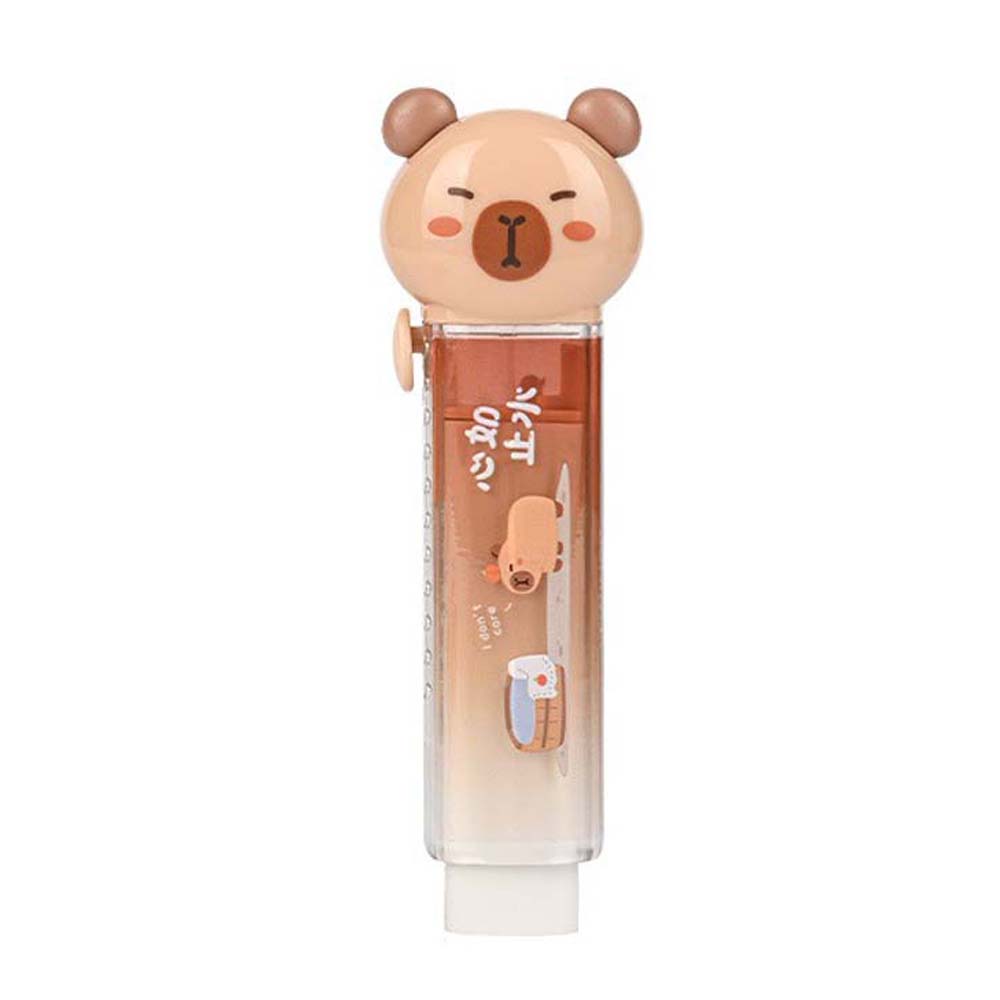 

1 шт. TWINGO New Creative Capybara Shape Push and Pull Eraser, портативный ластик для студентов, подходит для рисования, офиса шоколадный