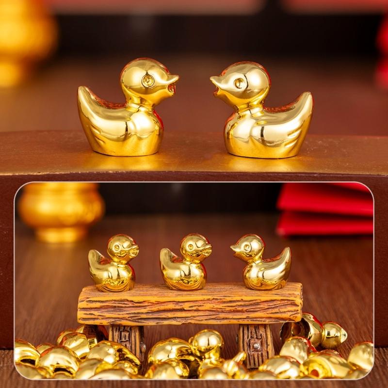 Mini Resin Duck,Miniature Ducks Figures to Hide Landscape Decoration Dollhouses Decors,Garden Aquarium Potted Ornament