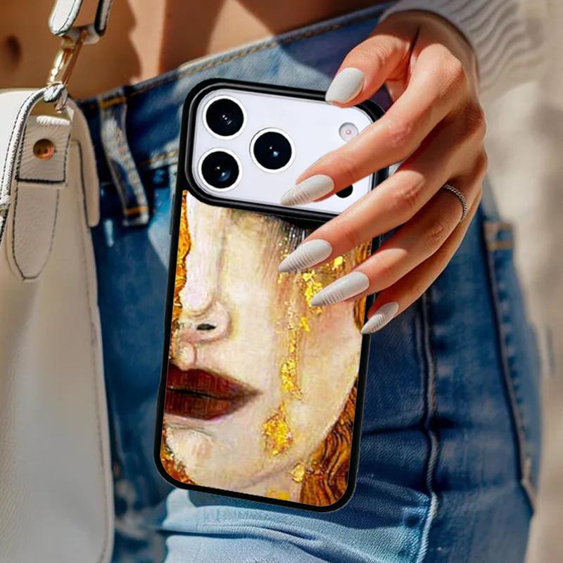 Gustav Klimt Art Phone Case For iPhone 17 Air 14 15 13 12 Max Cover For Apple 14 15 16 16e 11 Pro Max Plus