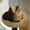 Simple Suede Fedora Hat For Men Fedoras With Handmade Band Panama Hat Cap Unisex Church Hat Fascinator Felt Panama Cap