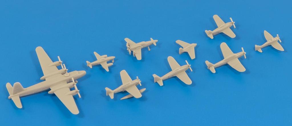 Skywave Series Japanese Navy Aircraft Set 4 Plastic Model Kit Pit-Road 1/700 (S57)