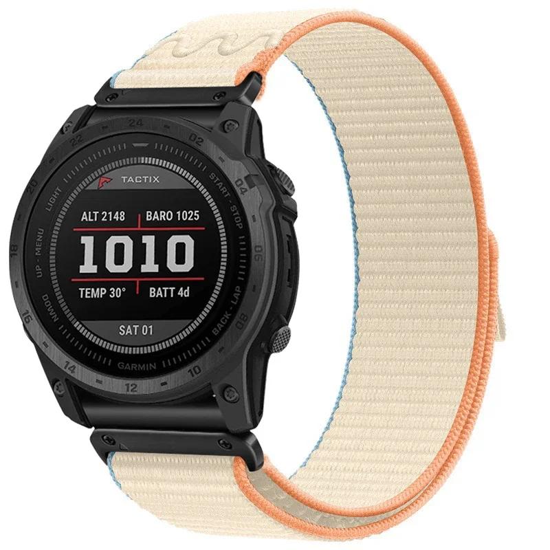 22mm 26mm Quick Fit Nylon Strap for Garmin Watch Fenix 8 47mm 51mm 7 7X Pro 6X 5X Enduro 3 Fenix 5 5X 6 6XPro 935 Band Watchband