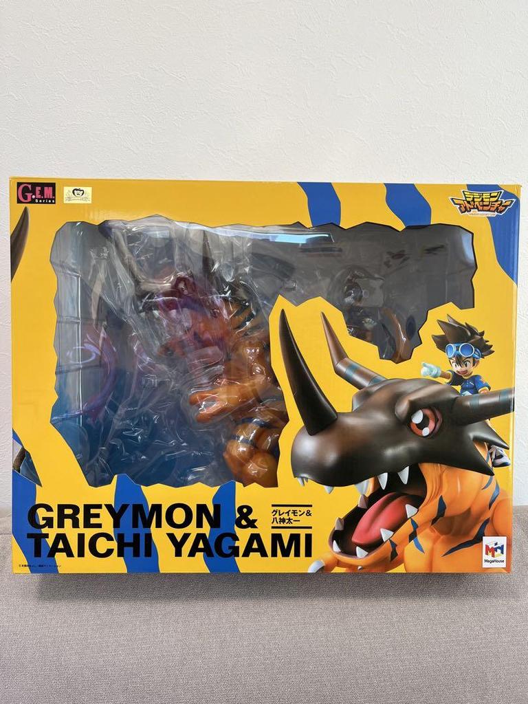 [USED] Megahouse G.E.M Greymon & Taichi Yagami Digimon