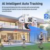 YOOSEE Ai APP Triple-lens Camera HD 15MP WIFI Outdoor Camera Waterproof Mobile Tracking IP CCVT Two-way Talk