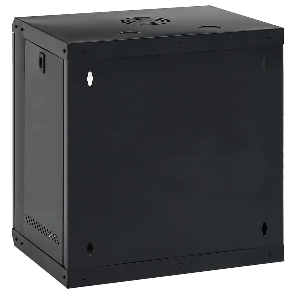 Network Cabinet with Storage Black 53 x 45 x 60 cm Steel