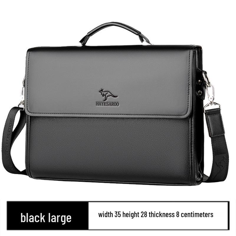 Męska Torba na Ramię z Prawdziwej Skóry - Miękka Torba Listonoszka Biznesowa Pionowy Plecak