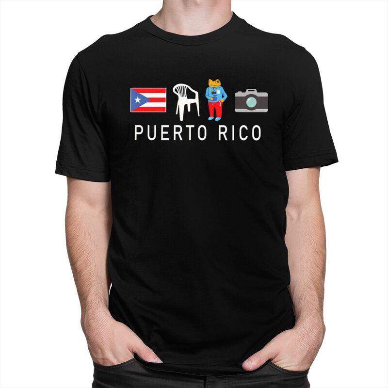 Custom Puerto Rico Taino Coqui Boricua Flag T Shirts for Men Pure Cotton Tees Tshirt ShortSleeve Fashion Tshirt
