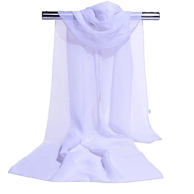 1Pc Solid Color Fashion Neck Protection Scarf Versatile Scarf Texture 160cm Shawl Long Scarf