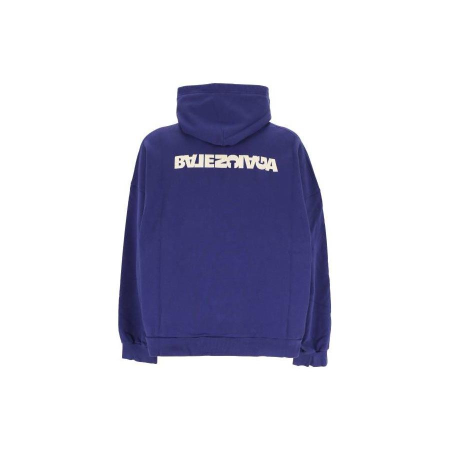 Balenciaga Turn Hoodie Wide Fit 'Blue' Men's 674986TNVB64388