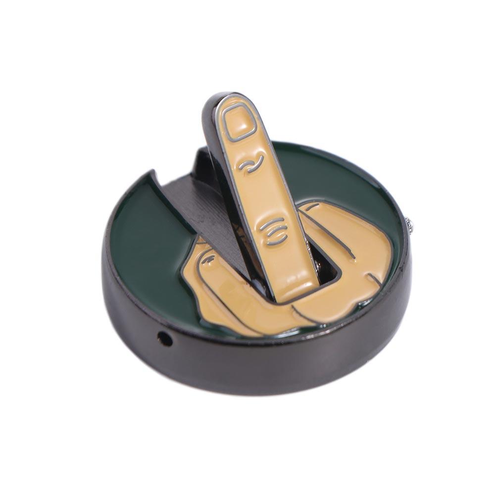 

Magnetic Removable Golf Ball Position MarkFunny Middle Finger Golf Ball Marker Hat ClipGift for Golfers