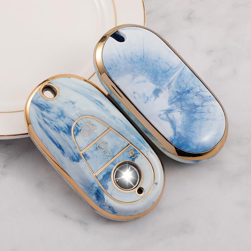 Mercedes-Benz Key Case for C-Class, E-Class, GLA, GLB, and GLE Models - Stylish and Durable