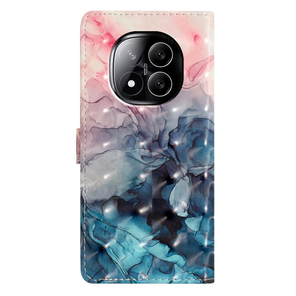 For Xiaomi Redmi Note 14 Pro 5G/Poco X7 5G Case PU Leather Wallet Phone Cover 3D Pattern Printing