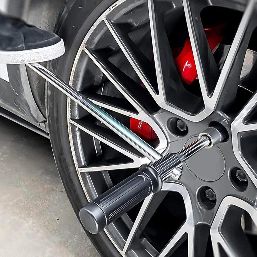 Lug Wrench 4 Way Wheel Lug Nut Removal Detachable Tire Wrench For Motorcycles Car SUV RV Truck Automotive Roadside Garage