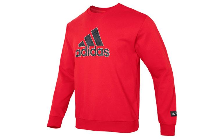 Adidas CNY Sweatshirts Men s Red Crew Neck Moderate Regular HZ3025 L